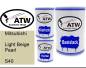 Preview: Mitsubishi, Light Beige Pearl, S40: 500ml Lackdose + 500ml Klarlack + 250ml Härter - Set, von ATW Autoteile West.